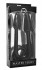 Черный двусторонний анальный стимулятор Ravens Tail 2X Dual Ended Anal Plug