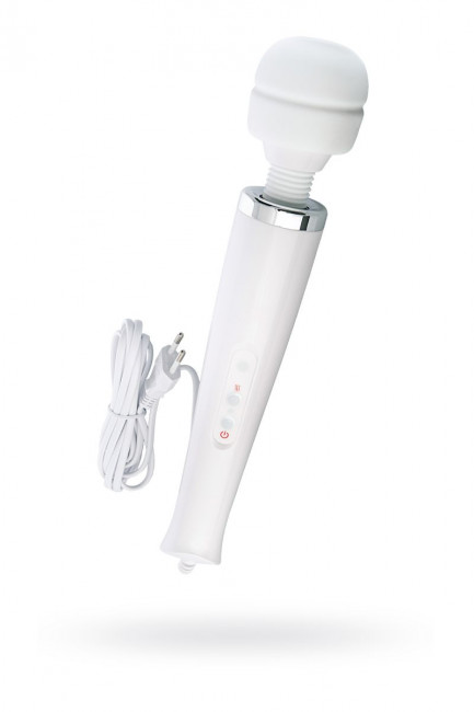 Работающий от сети, белый вибратор Super massager - 32 см., Erotist