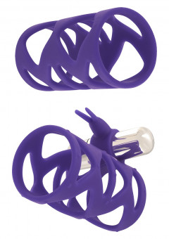 Набор фиолетовых насадок TICKLER BUNNY SLEEVE SET, Toy Joy