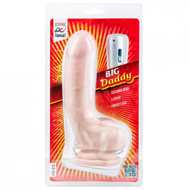 Трехскоростной вибромассажер Big Daddy - 18,5 см., Erotic Fantasy Трехскоростной вибромассажер Big Daddy - 18,5 см., Erotic Fantasy