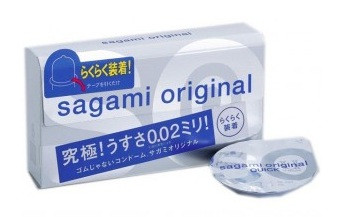 Ультратонкие презервативы Sagami Original 0.02 Quick - 6 шт., Sagami
