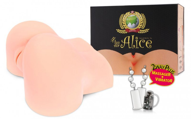 Мастурбатор-полуторс Alice с вибрацией, ротацией и голосом, KOKOS Мастурбатор-полуторс Alice с вибрацией, ротацией и голосом, KOKOS
