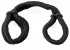 Черные верёвочные оковы на руки или ноги Silk Rope Love Cuffs, Pipedream