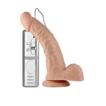 Вибратор телесного цвета Real Extreme Curved - 21,5 см., Lovetoy