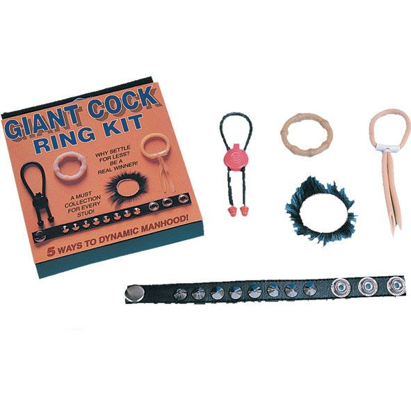 Набор из 5 эрекционных колец и лассо Giant Cock Ring Kit, Tonga