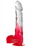 Красный фаллоимитатор с прозрачной верхней частью JELLY JOY FADE OUT DONG 8INCH - 20,3 см., Dream Toys
