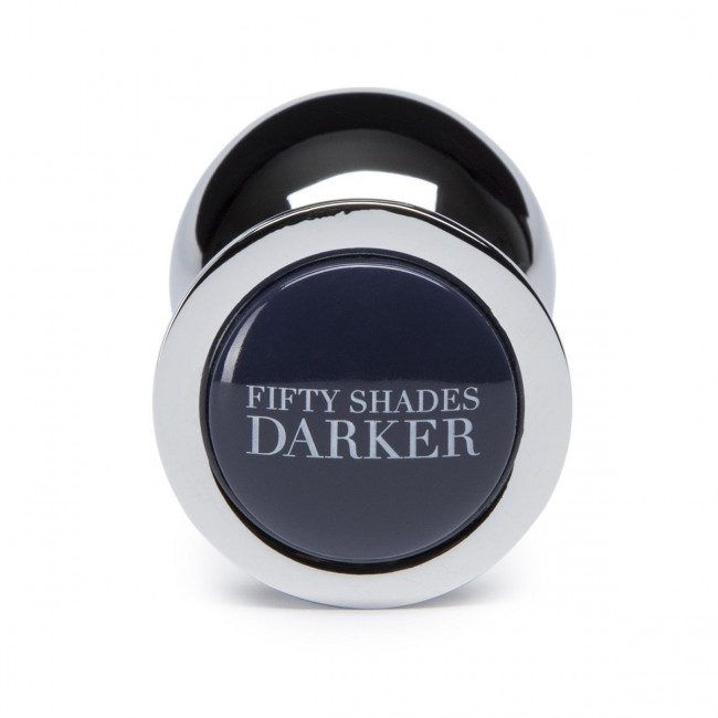 Серебристая анальная пробка Beyond Erotic Butt Plug - 8,9 см., Fifty Shades of Grey