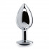 Серебристая анальная пробка Beyond Erotic Butt Plug - 8,9 см., Fifty Shades of Grey