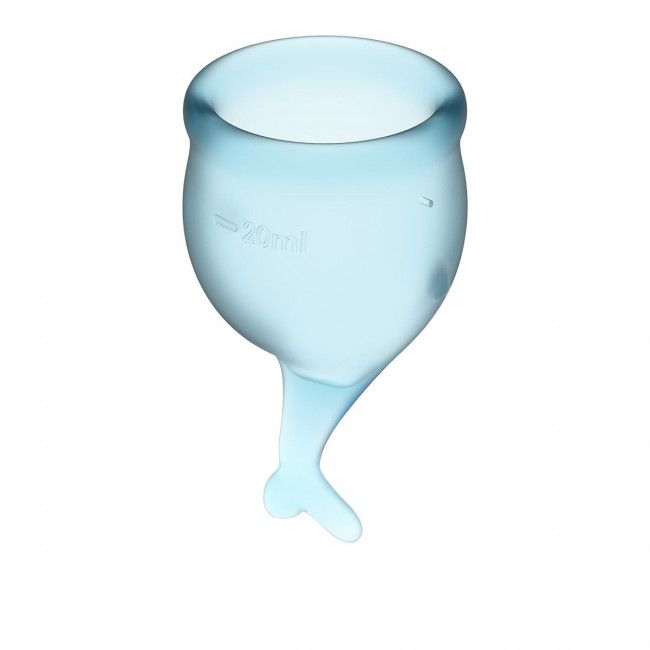 Набор голубых менструальных чаш Feel secure Menstrual Cup