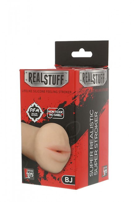Нежный мастурбатор-ротик REALSTUFF 5INCH MASTURBATOR BJ, Dream Toys
