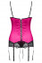 Малиновый корсаж с черным кружевом Roseberry, Obsessive