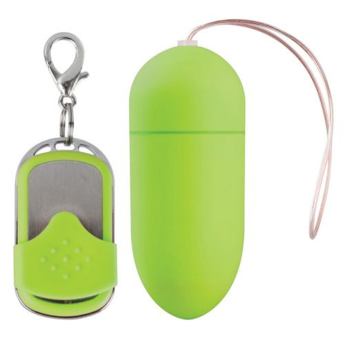 Зеленое виброяйцо 10 Speed Remote Vibrating Egg Big с пультом ДУ, Shots Media BV