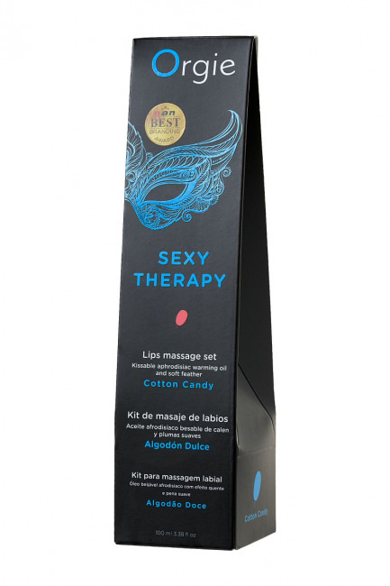 Массажное масло Orgie Lips Massage со вкусом сахарной ваты - 100 мл., ORGIE