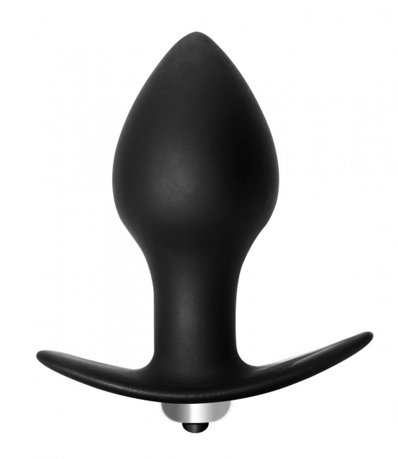Чёрная анальная пробка с вибрацией Bulb Anal Plug - 10 см., Lola toys Чёрная анальная пробка с вибрацией Bulb Anal Plug - 10 см., Lola toys