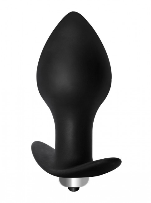 Чёрная анальная пробка с вибрацией Bulb Anal Plug - 10 см., Lola toys Чёрная анальная пробка с вибрацией Bulb Anal Plug - 10 см., Lola toys