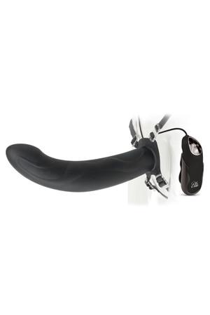 Полый универсальный страпон с вибрацией Hollow Strap-On - 25 см., Pipedream