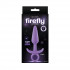 Фиолетовая анальная пробка Firefly Prince Medium - 12,7 см., NS Novelties