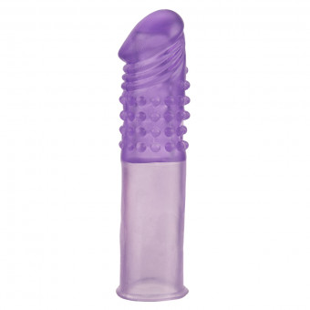 Фиолетовая насадка-удлинитель Mega Stretch Penis Extension - 16,5 см., Pipedream
