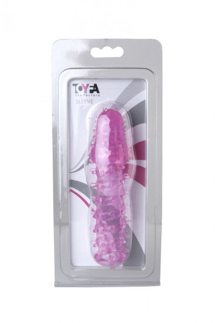 Розовая насадка с нежными шипами - 13,5 см., ToyFa