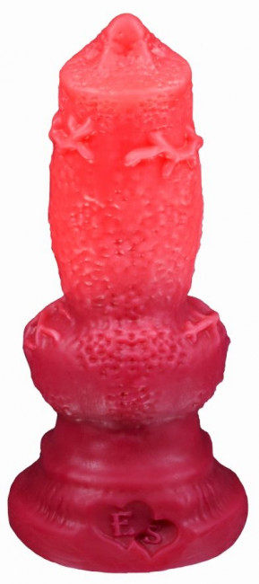 Красный фаллоимитатор "Акита large" - 27,5 см.
