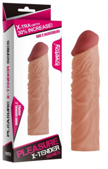 Насадка-фаллоимитатор Super-Realistic Penis - 19,5 см., Lovetoy