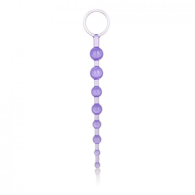 Фиолетовая анальная цепочка Shane's World Anal 101 Intro Beads - 21 см., California Exotic Novelties