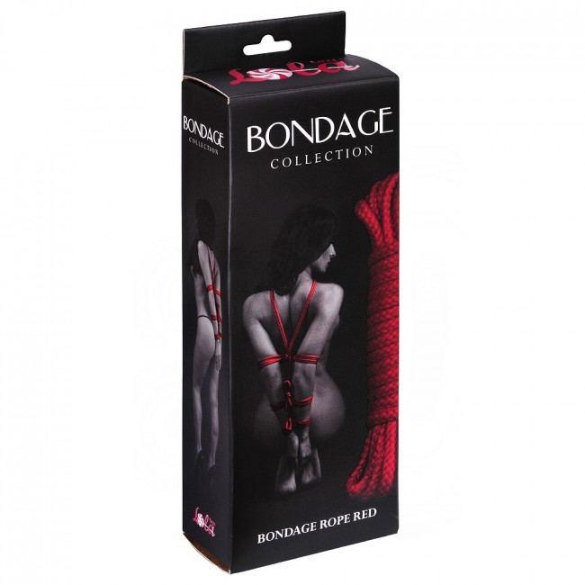 Красная веревка Bondage Collection Red - 9 м., Lola toys