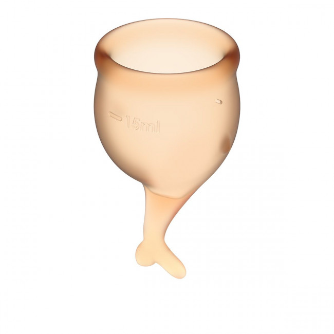 Набор оранжевых менструальных чаш Feel secure Menstrual Cup Набор оранжевых менструальных чаш Feel secure Menstrual Cup