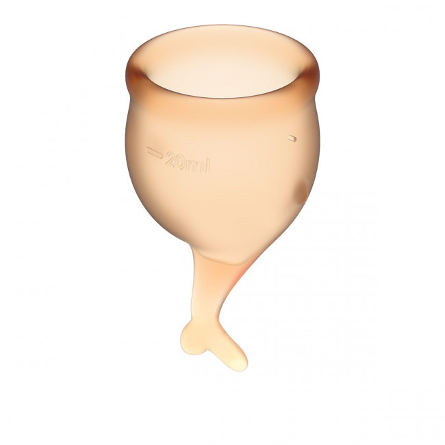 Набор оранжевых менструальных чаш Feel secure Menstrual Cup Набор оранжевых менструальных чаш Feel secure Menstrual Cup
