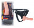 Реалистичный фаллос телесного цвета на трусиках Sex Partner - 18 см., Bior toys