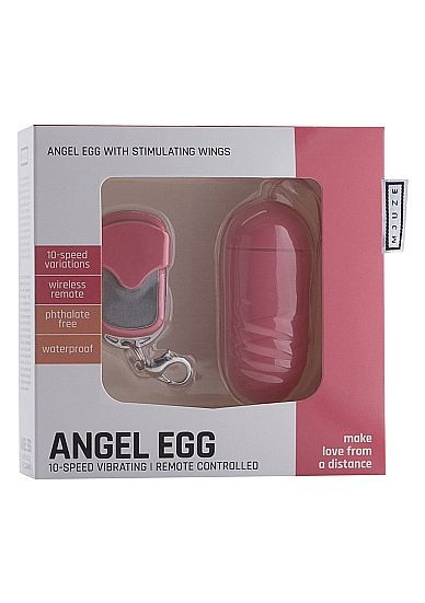 Розовое виброяйцо Angel Egg с пультом ДУ, Shots Media BV Розовое виброяйцо Angel Egg с пультом ДУ, Shots Media BV