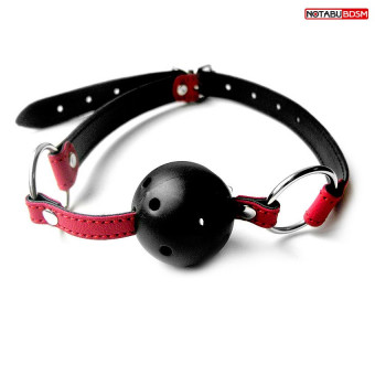 Красно-черный кляп-шарик Ball Gag, Bior toys