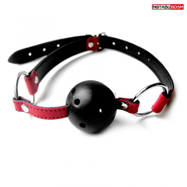Красно-черный кляп-шарик Ball Gag, Bior toys Красно-черный кляп-шарик Ball Gag, Bior toys