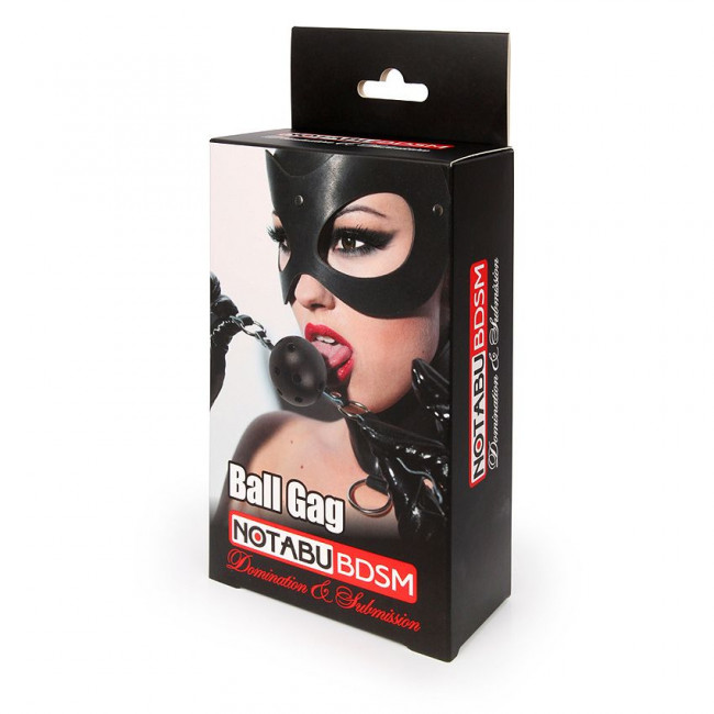 Красно-черный кляп-шарик Ball Gag, Bior toys Красно-черный кляп-шарик Ball Gag, Bior toys