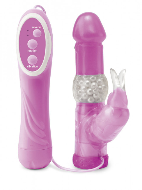 Розовый вибратор Rabbit Pearl, Pipedream