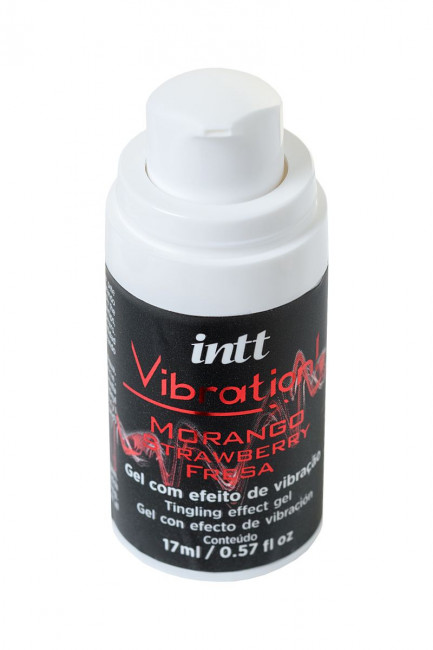 Жидкий массажный гель VIBRATION Strawberry с ароматом клубники и эффектом вибрации - 17 мл., INTT Жидкий массажный гель VIBRATION Strawberry с ароматом клубники и эффектом вибрации - 17 мл., INTT
