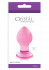 Малая розовая стеклянная анальная пробка Crystal Small - 6,2 см., NS Novelties