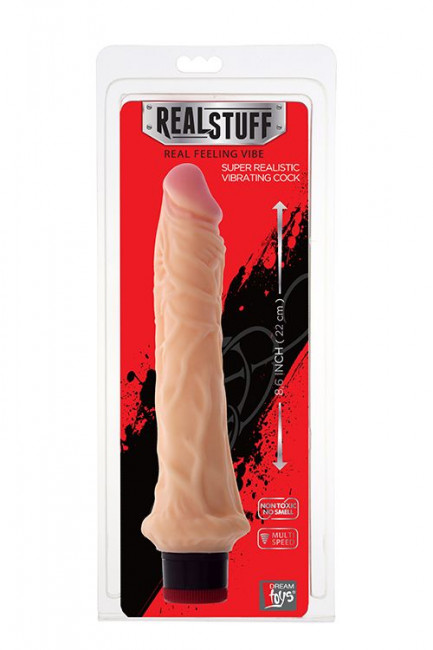 Реалистичный вибратор REALSTUFF 8.6INCH VIBRATOR - 22 см., Dream Toys Реалистичный вибратор REALSTUFF 8.6INCH VIBRATOR - 22 см., Dream Toys