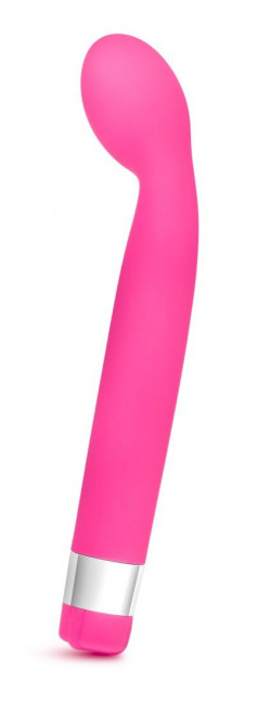 Розовый вибратор для массажа G-точки Rose Scarlet G - 17,8 см., Blush Novelties