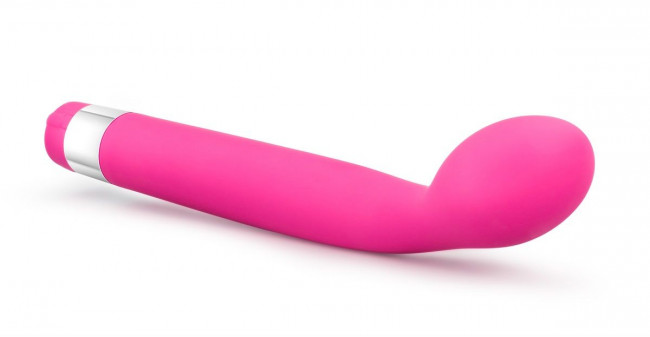 Розовый вибратор для массажа G-точки Rose Scarlet G - 17,8 см., Blush Novelties