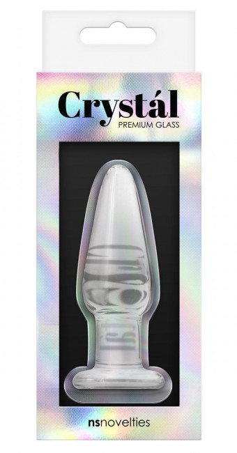 Стеклянная пробка Crystal Tapered Plug Small - 8,4 см. Стеклянная пробка Crystal Tapered Plug Small - 8,4 см.