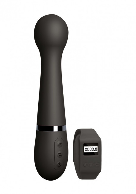 Черный вибромассажер Kegel Wand - 18,5 см. Черный вибромассажер Kegel Wand - 18,5 см.