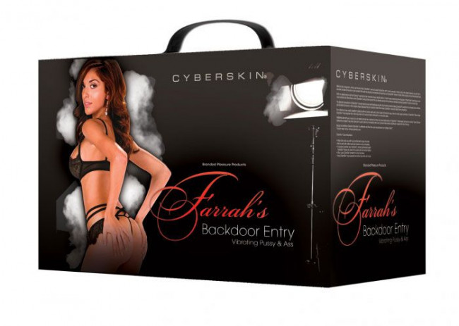 Мастурбатор-полуторс с вибрацией и подогревом Farrah's Backdoor Entry 6X, 6S Vibrating Pussy & Ass, Topco Sales