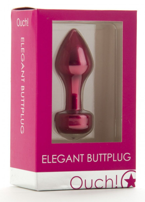 Розовый анальный плаг Elegant Pink - 8,3 см., Shots Media BV