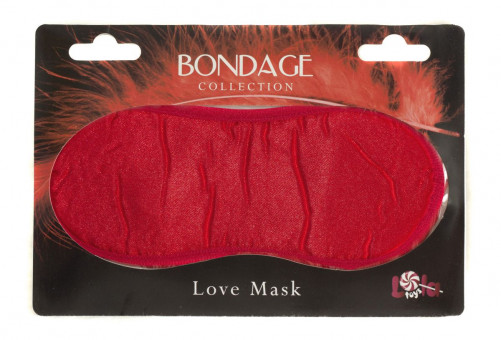 Красная маска на глаза BONDAGE, Lola toys