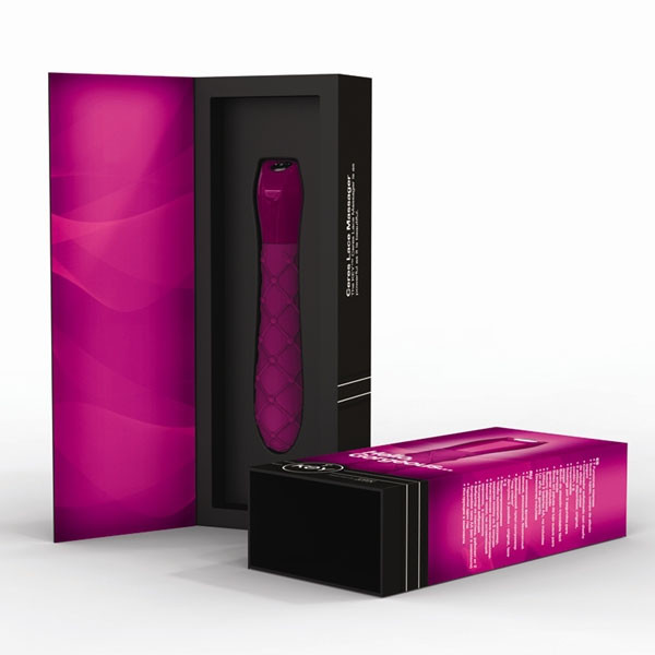 Шикарный розовый вибромассажер Ceres Lace Texture - Raspberry Pink, Jopen