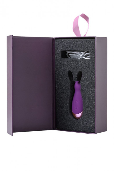Фиолетовый стимулятор эрогенных зон Eromantica BUNNY - 21,5 см., Eromantica Фиолетовый стимулятор эрогенных зон Eromantica BUNNY - 21,5 см., Eromantica