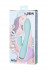 Мятный вибратор с клиторальным стимулятором MILO - 20 см. Мятный вибратор с клиторальным стимулятором MILO - 20 см.