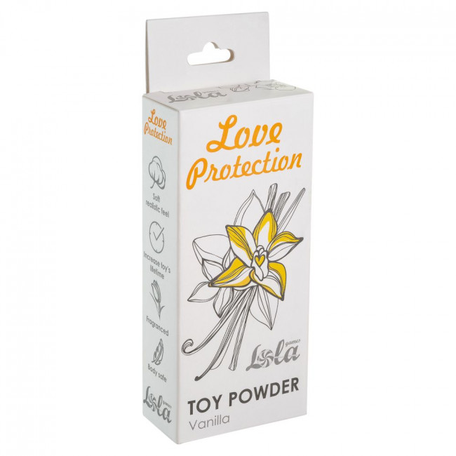 Пудра для игрушек Love Protection с ароматом ванили - 15 гр., Lola toys Пудра для игрушек Love Protection с ароматом ванили - 15 гр., Lola toys
