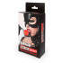 Красно-черный пластиковый кляп-шарик с отверстиями Ball Gag, Bior toys